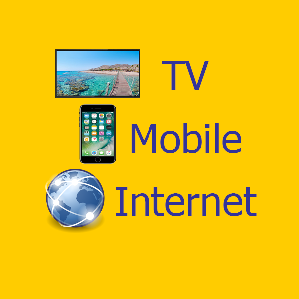 Ads for TV mobile and Internet